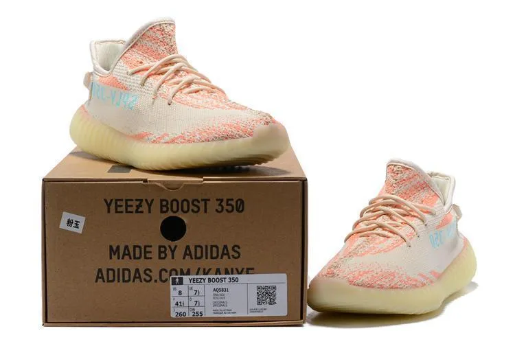 Adidas YEEZY BOOST 350 V2 'Semi Frozen Orange' Shoes Men Women Sneaker Sale All Size US 7-11 Adidas Best Running Shoes