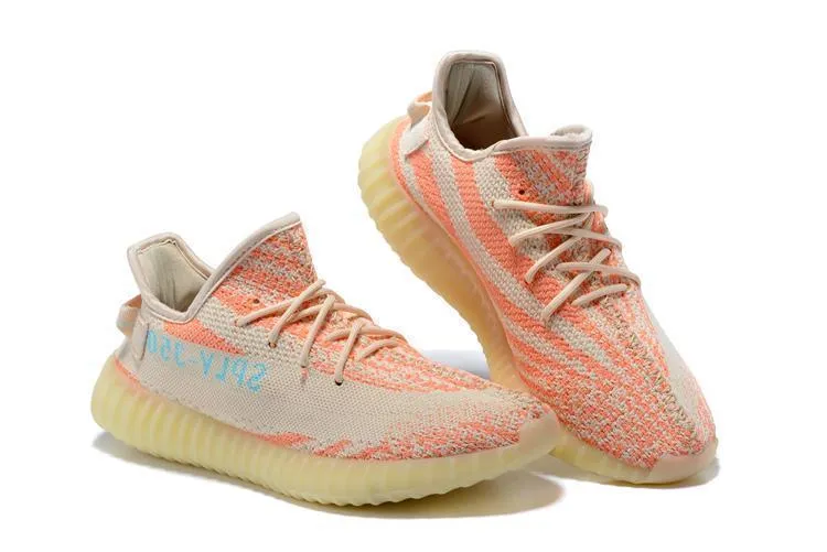 Adidas Boost Walking Shoes Adidas YEEZY BOOST 350 V2 'Semi Frozen Orange' Shoes Men Women Sneaker Sale All Size US 7-11