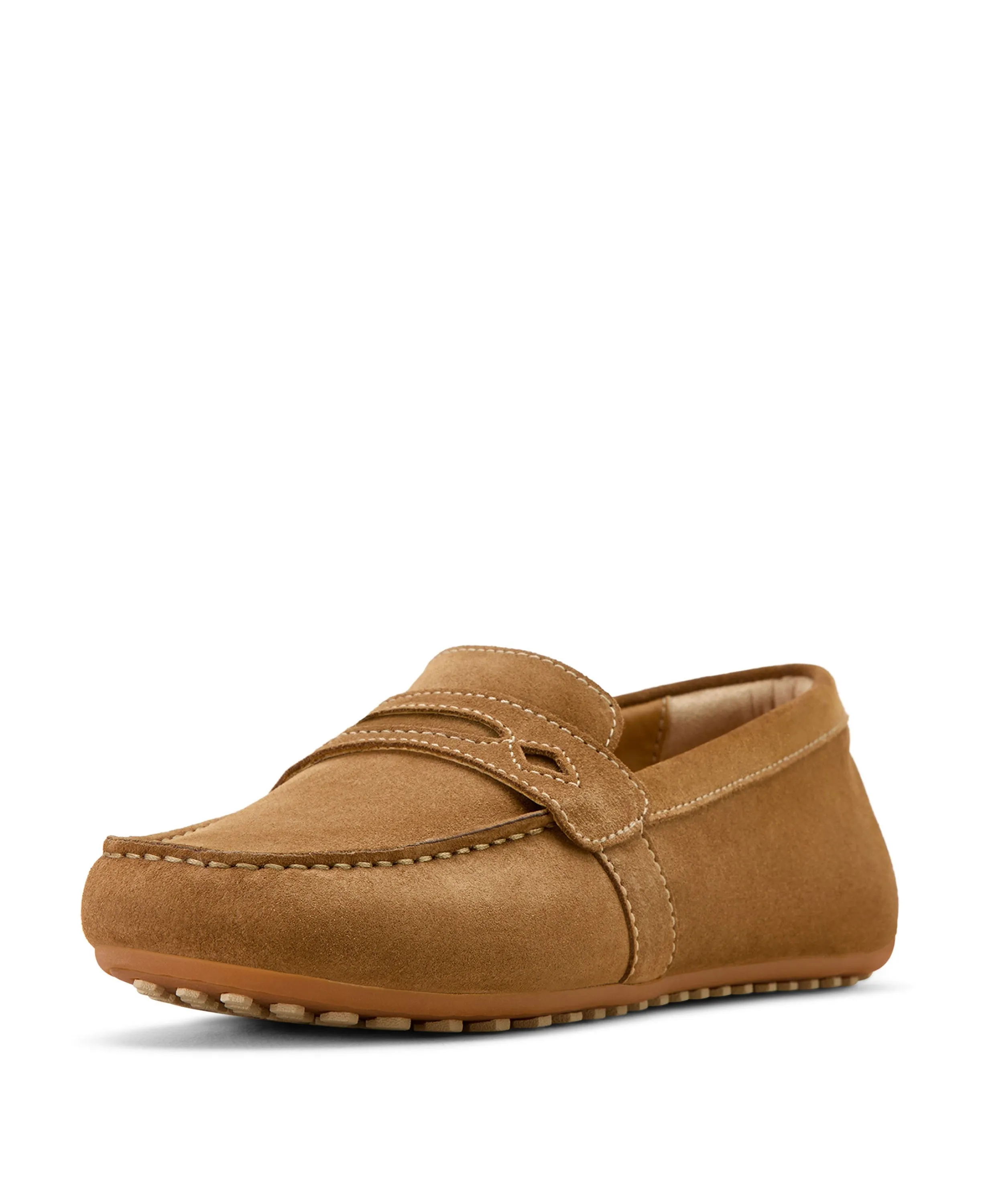Selene Driving Moc - Caramel Suede Laurent Loafers