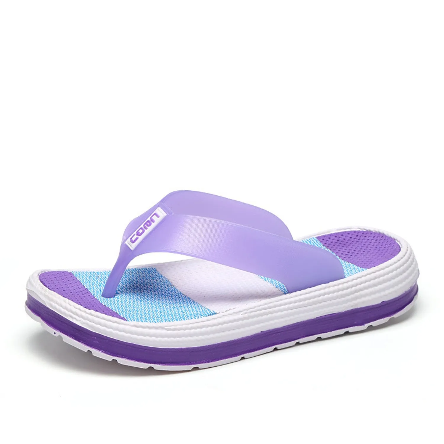 Women's Summer Casual Platform Flip Flops Rainbow Flip Flops Lifetime Warranty