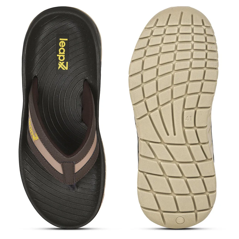 Ski Slippers Leap7x By Liberty Men EVERLAST-2 Brown Casual Flip-Flop