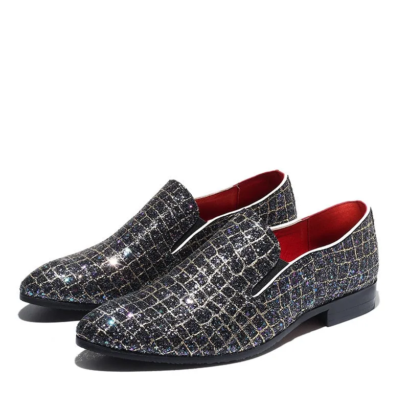 Loafers Or Oxfords Shimmering Loafers Men Dress Shoes