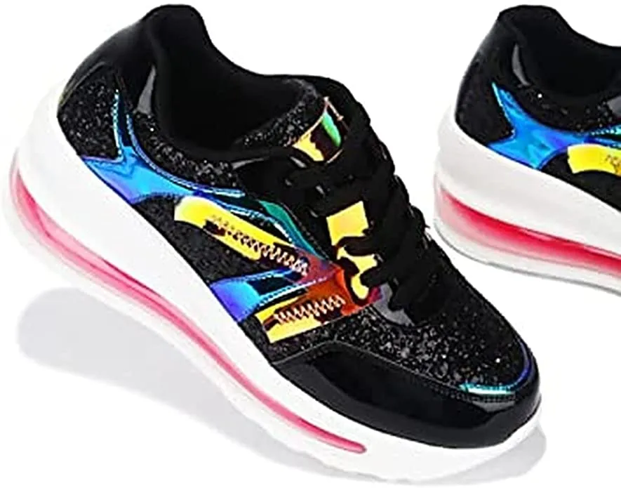 Cape Robbin Holographic Sneakers Balance 574 Core Sneakers