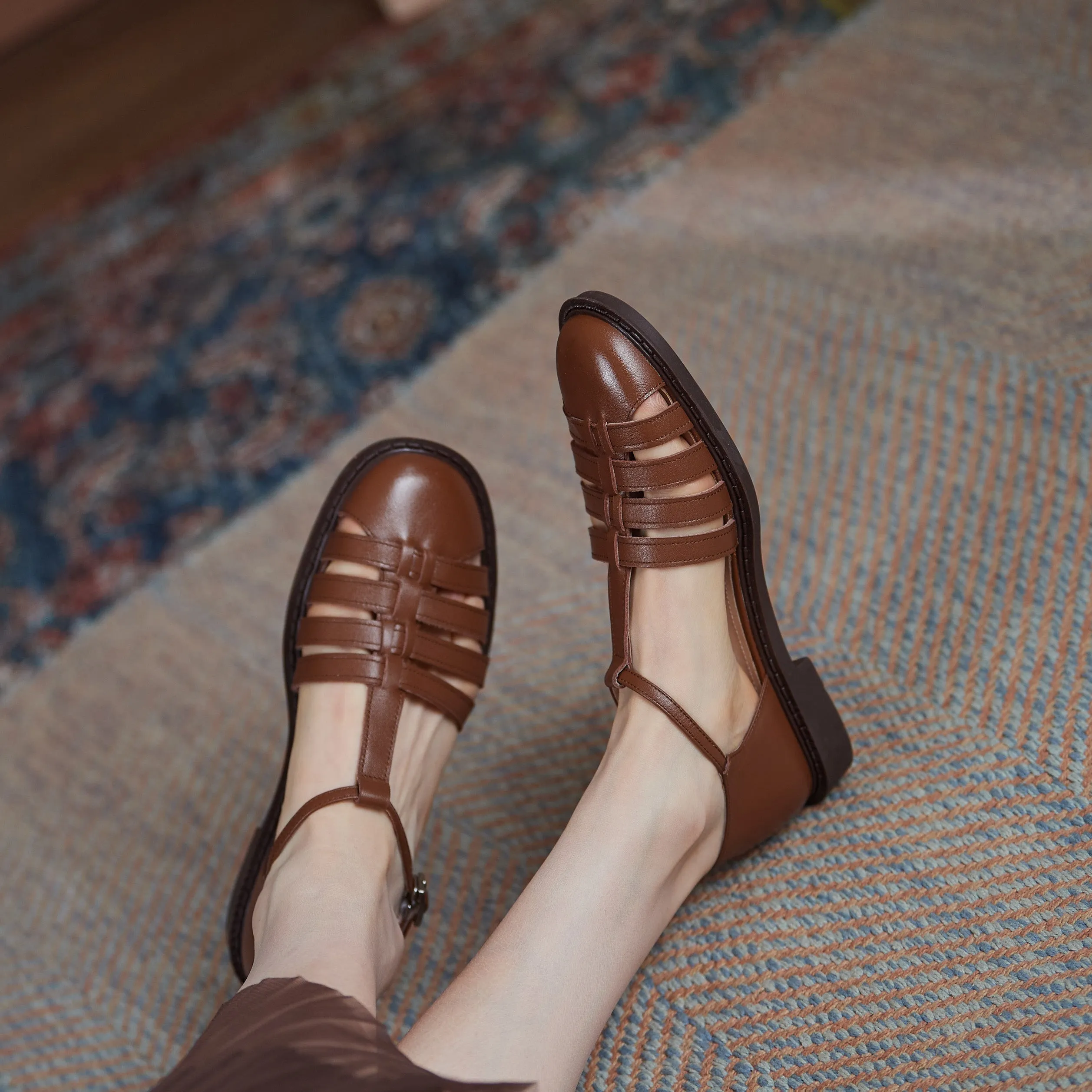 Map Of Sandals Resorts Womens Leather Fisherman Braided Flat Sandals Closed Toe