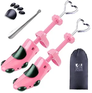 Rhinestone Loafers Cyrico Shoe Stretcher Women 4-way Shoe Expander Widener Shoe Tree Shape for Wide Feet, with bonus 12 bunion plugsus