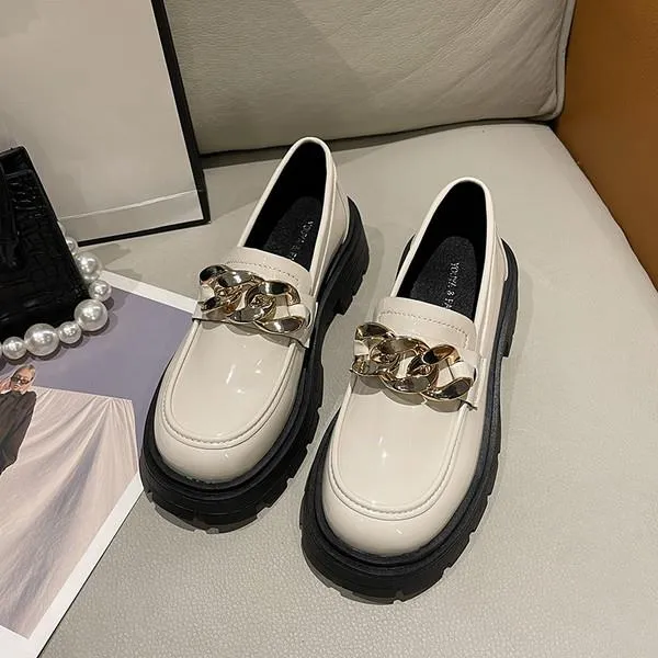 Frye Loafers Nellie Round Toe Chunky Lolita Platform Loafers - 4 Colors