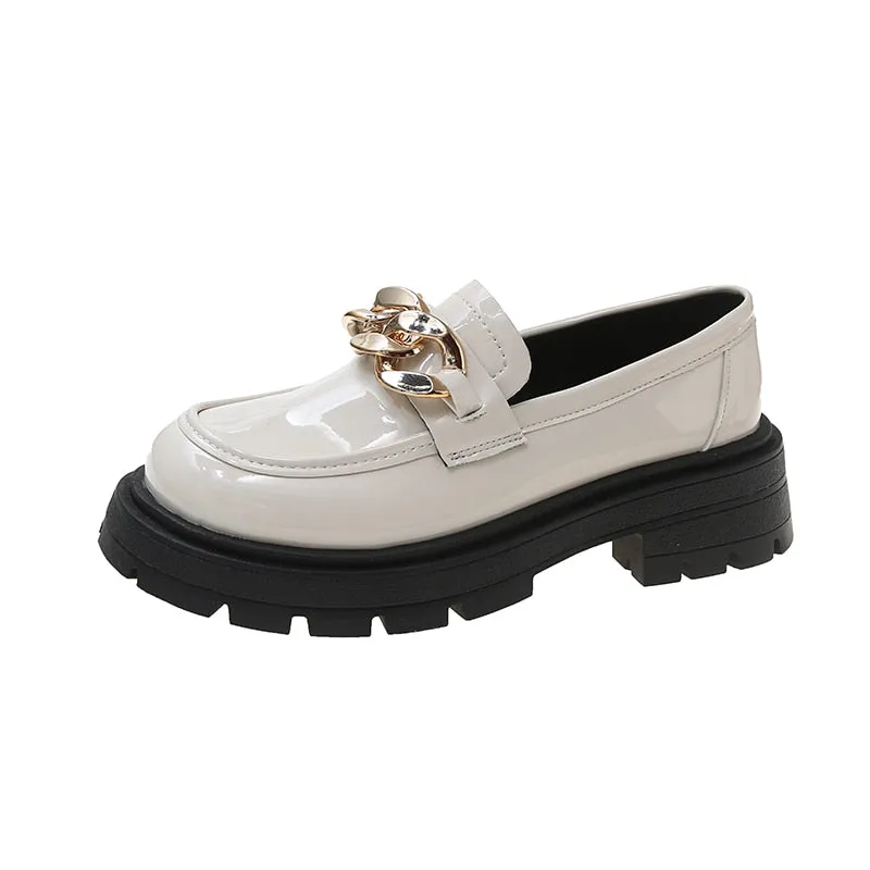 Nellie Round Toe Chunky Lolita Platform Loafers - 4 Colors Air Jordan Loafers