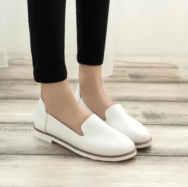 Chaussure Loafers Spring Street Little White Shoes Fashion women Flats Women flat Shoes Women Ladies Girls