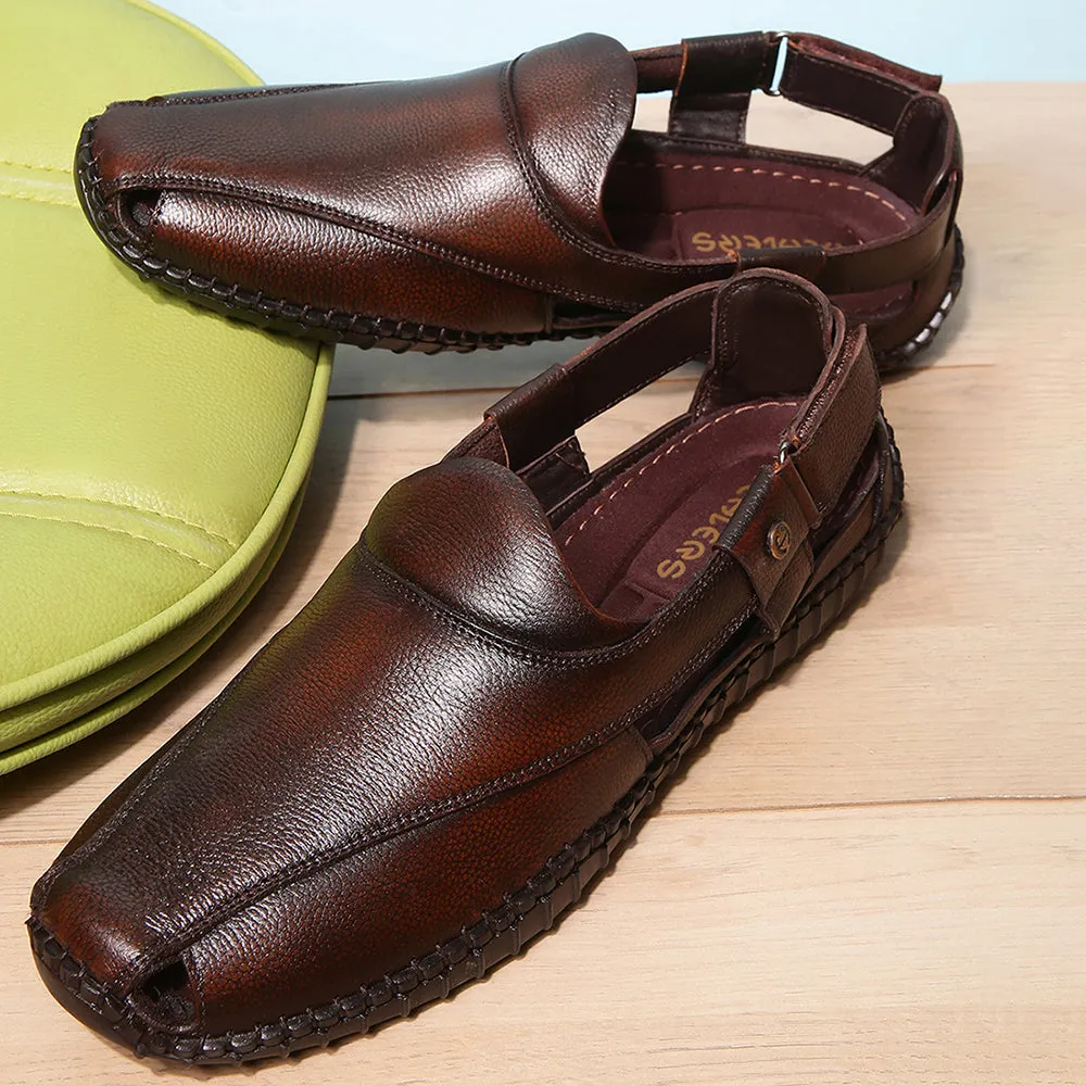 Big Toe Slippers Healers Formal Tan Sandals For Men JPL-204 By Liberty