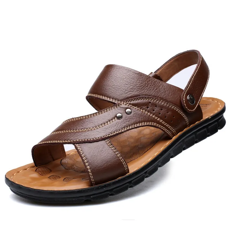 Men Sandals Summer Beach Shoes Adjustable Back Strap Design Slippers Slides Slippers Target