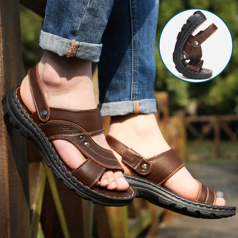 Men Sandals Summer Beach Shoes Adjustable Back Strap Design Slippers Slides Limitless Slides