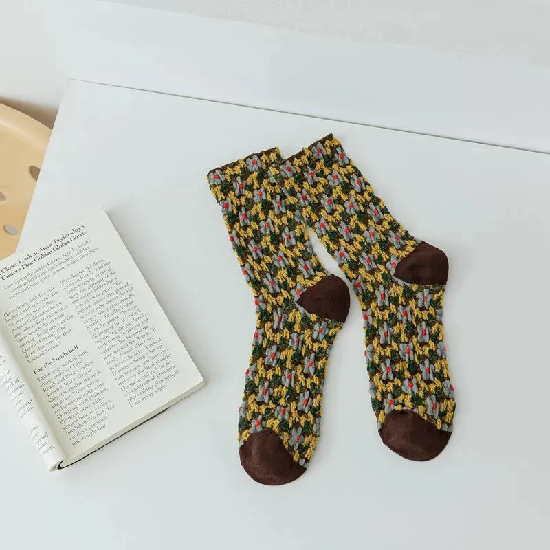 Best Loafers For Narrow Feet 5 Pairs Autumn  Winter Women's Small Flower Stockings