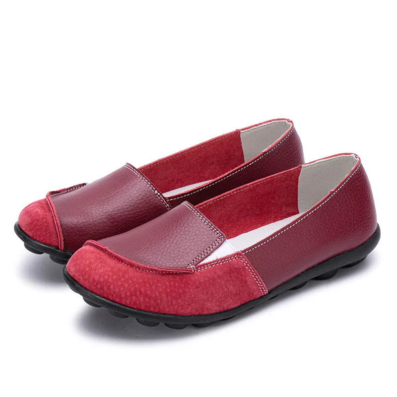 Waterproof Flat Slip On Loafers Women Driving Shoes Plume Loafers
