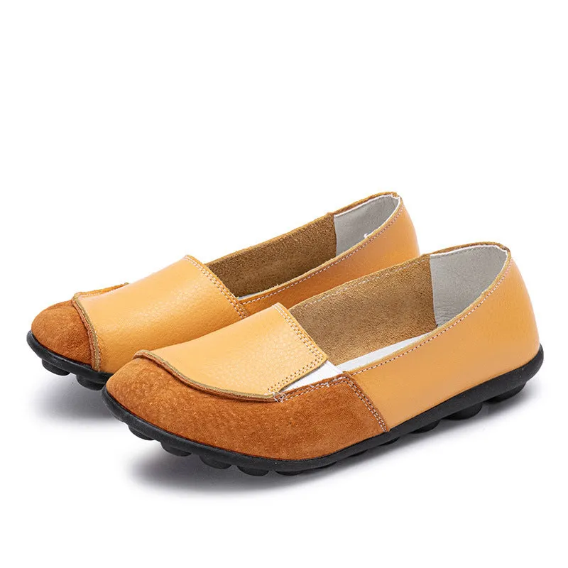 Waterproof Flat Slip On Loafers Women Driving Shoes Suede Loafers Casual