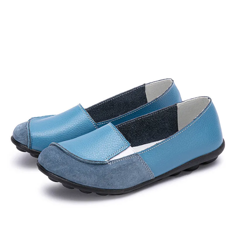 Loafers Denim Waterproof Flat Slip On Loafers Women Driving Shoes