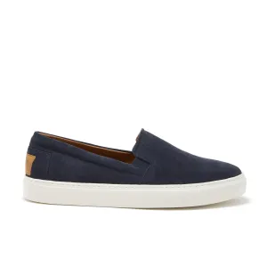 Sneakers For Pronation Slip-on Sneakers, navy blue suede