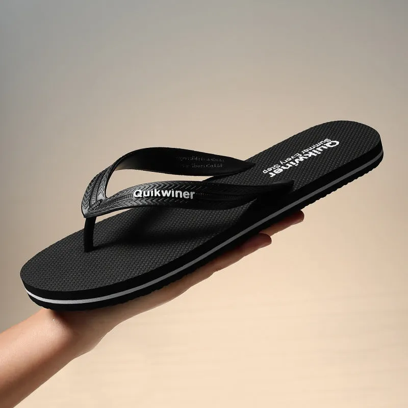 Men Beach Shoes Men's Fashion Non-Slip Outdoor Men's Beach Slippers Slides Dupe