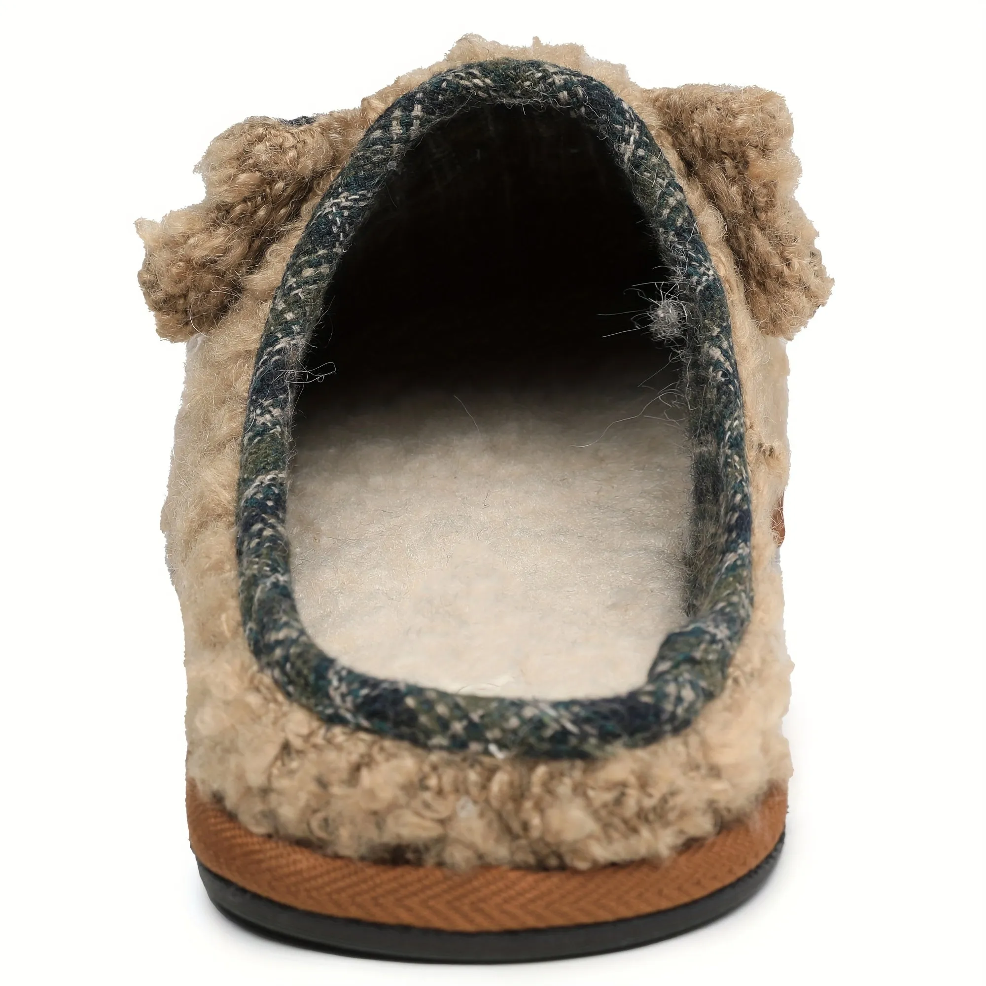 Men Slippers Slides Cute Cartoon Animal Memory Foam Plush House Shoes Bathrobe And Slippers