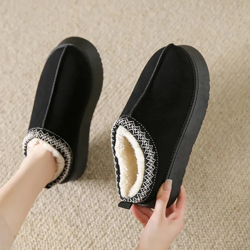 Dress To Impress Bunny Slippers Code Women's Plush Fleece Half Slippers with Thick Bottom