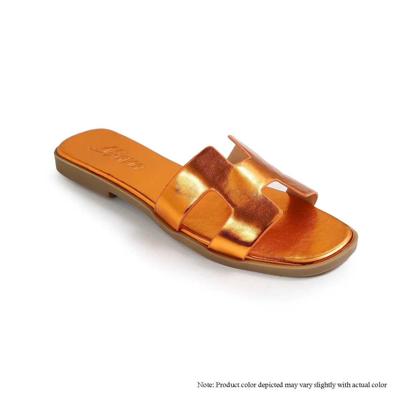 BESTIA-1C METALLIC H SANDAL - ORANGE Huarache Sandals