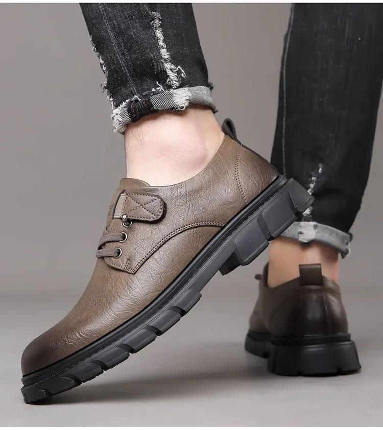 Best Work Boots For Automotive Technicians Vintage polished big-toe work shoes for men