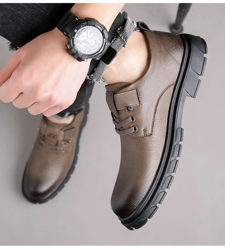 Qs 700 Work Boots Vintage polished big-toe work shoes for men