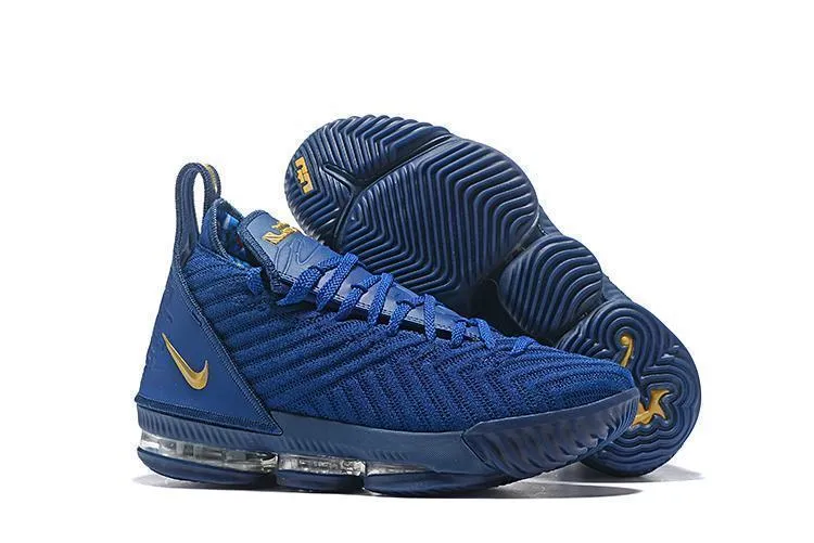 Nike Lebron XVI 16 EP Dark Blue Gold Men Shoes !!! CYBER MONDAY SALE !!! Asics Shoes Venture 9