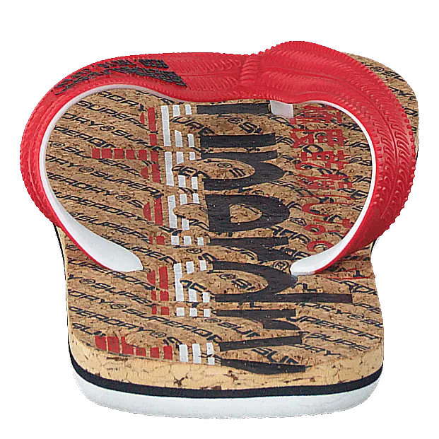 French Bulldog Slippers Cork Colour Pop Flip Flop Navy/true Red/cork