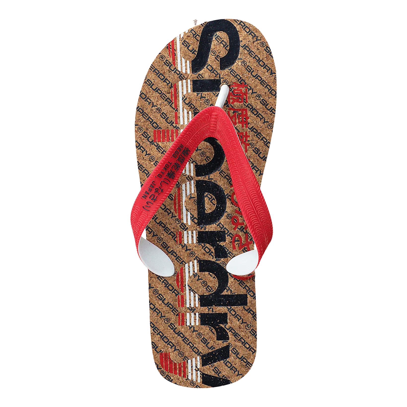 Lace Up Ballet Slippers Cork Colour Pop Flip Flop Navy/true Red/cork