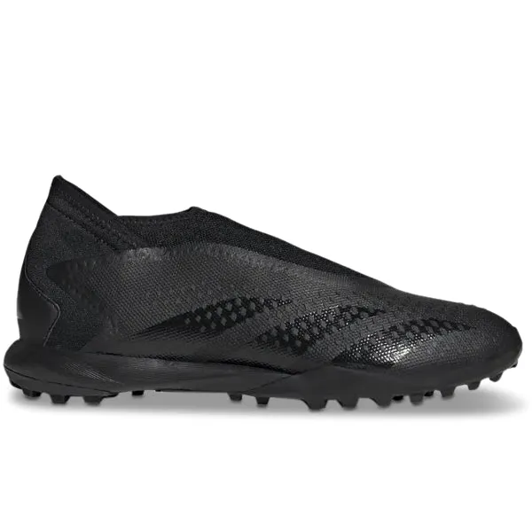 adidas Predator Accuracy.3 Laceless Turf Soccer Shoes (Core Black) Adidas High Top Shoes