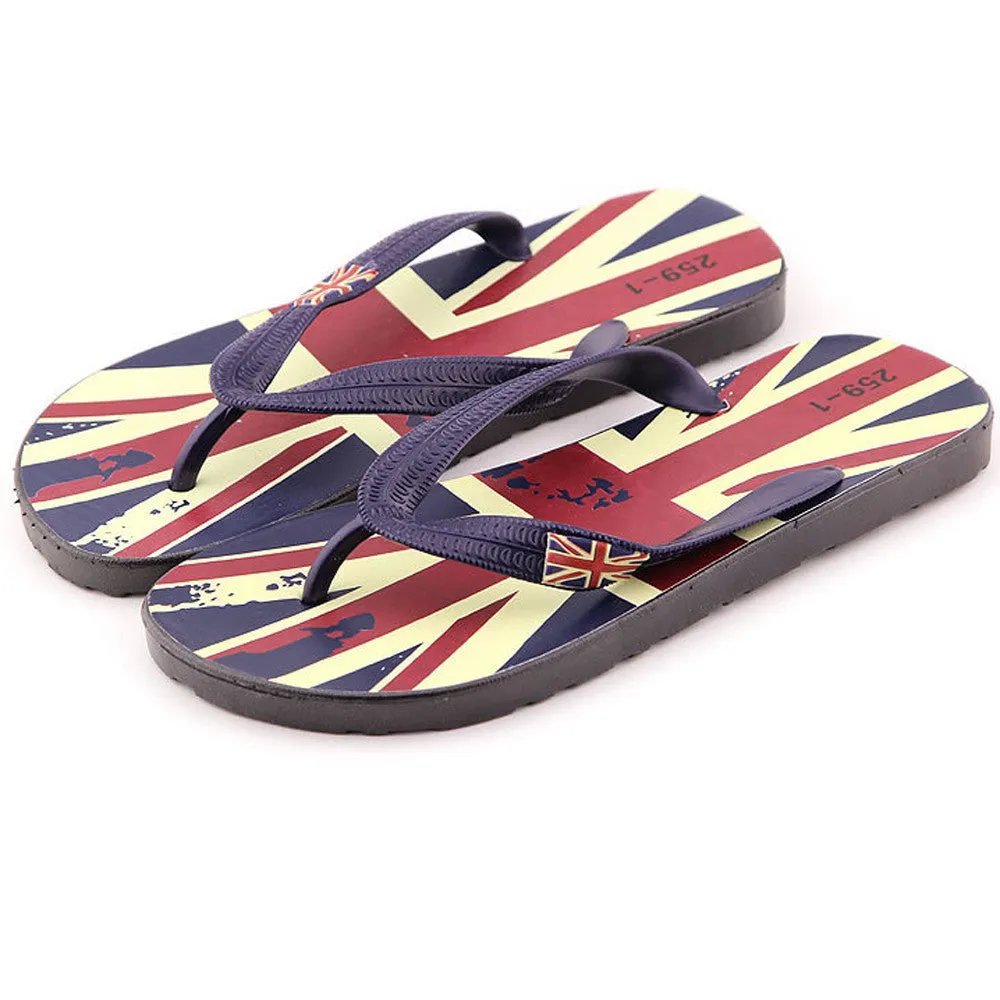 Beach Man shoes Rice flag Flip-flops Slippers Men Beach Sals Home Slippers salias mujer Celtic Slippers