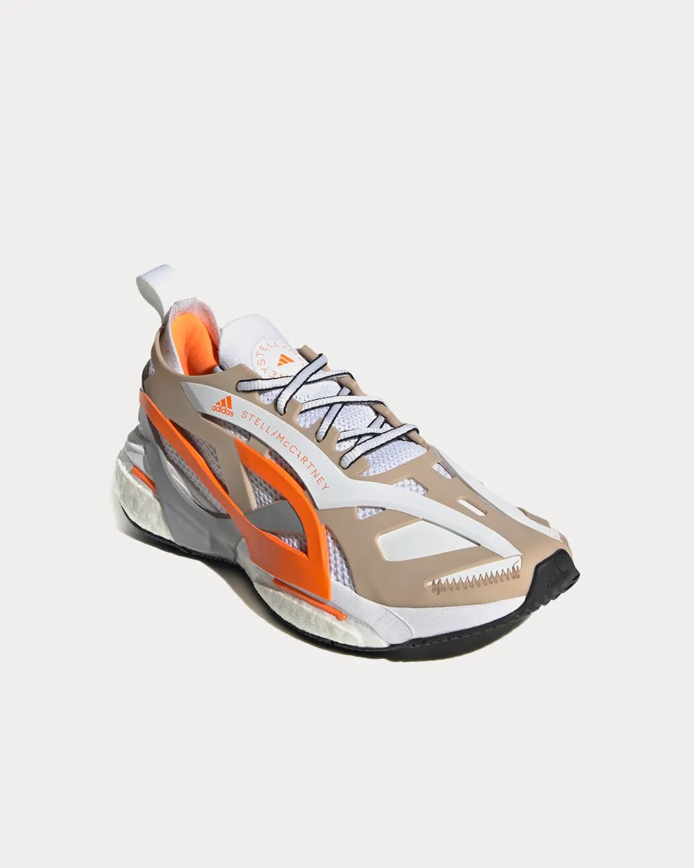 Adidas Puremotion Shoes Solarglide Ash Pearl / Cloud White / Signal Orange Running Shoes
