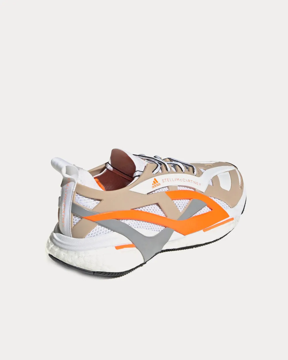 Adidas Business Shoes Solarglide Ash Pearl / Cloud White / Signal Orange Running Shoes