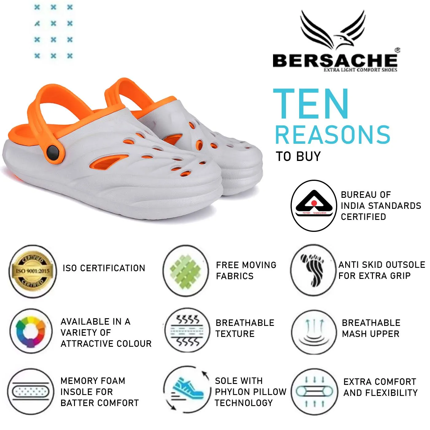 Foot Locker Ugg Slippers Bersache Extra Soft Classic Casual with Back Strap Regular wear with Ultra Soft & Flexibility Technology Flip-Flop for Men's/ boy,s - 6030 (Orange)