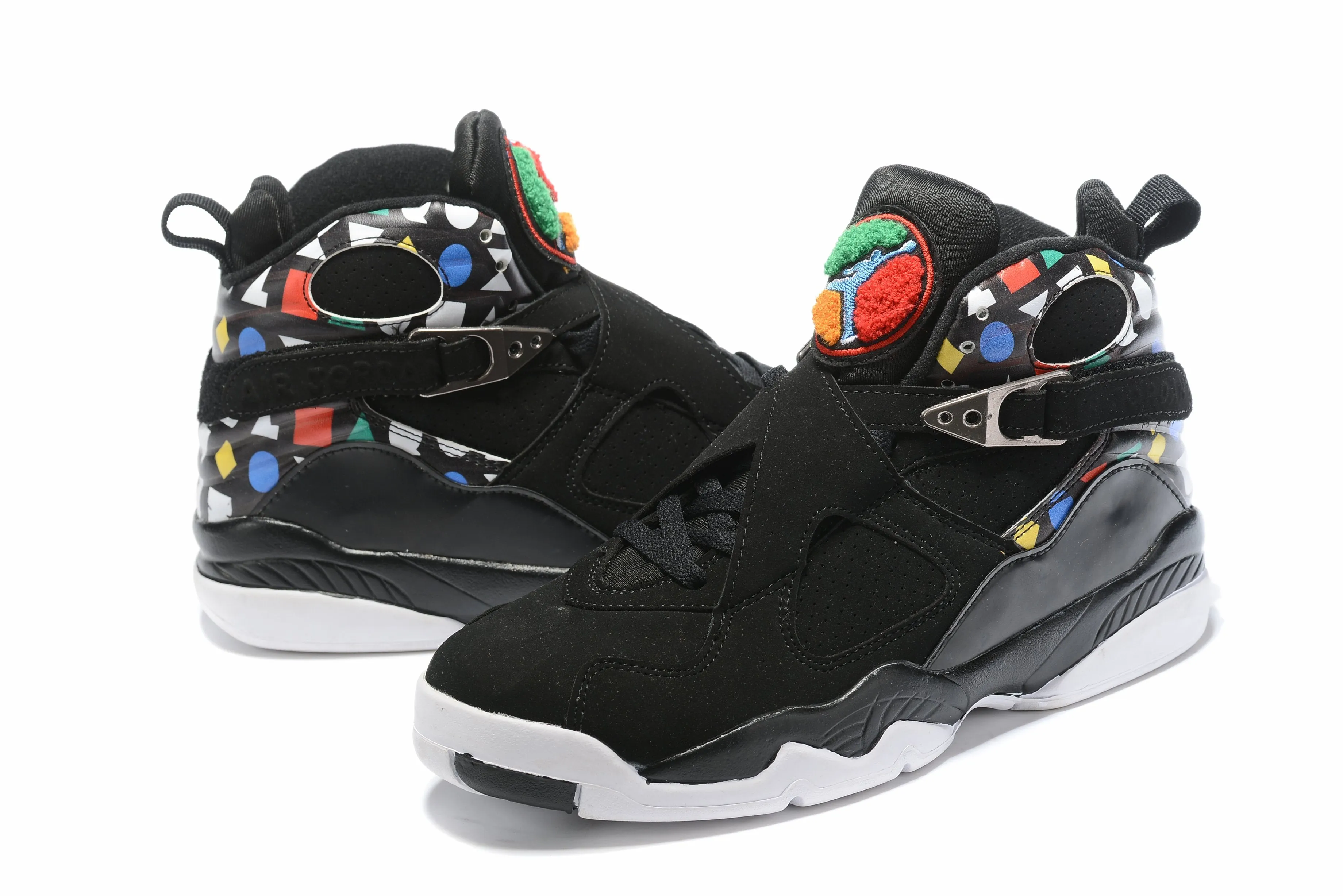 Asics Tennis Shoes Dubai Nike Air Jordan 8 Retro 'Quai 54' Black White Multicolor Sneaker Shoes Sale Men Size 8-13