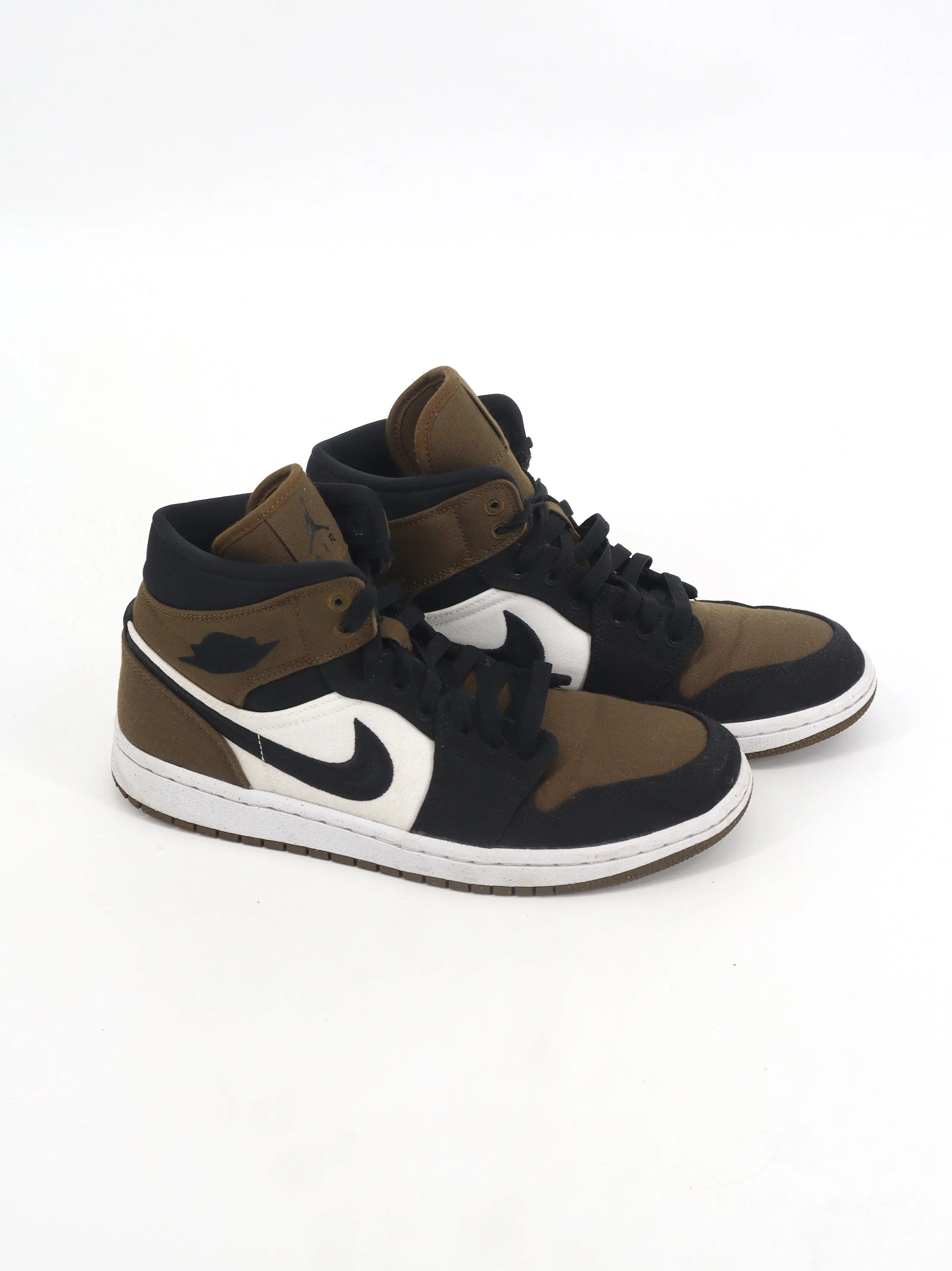 Flat Mary Jane Shoes Double Strap Women's Brand Logo Printed High Top Sneakers,Black/Olive