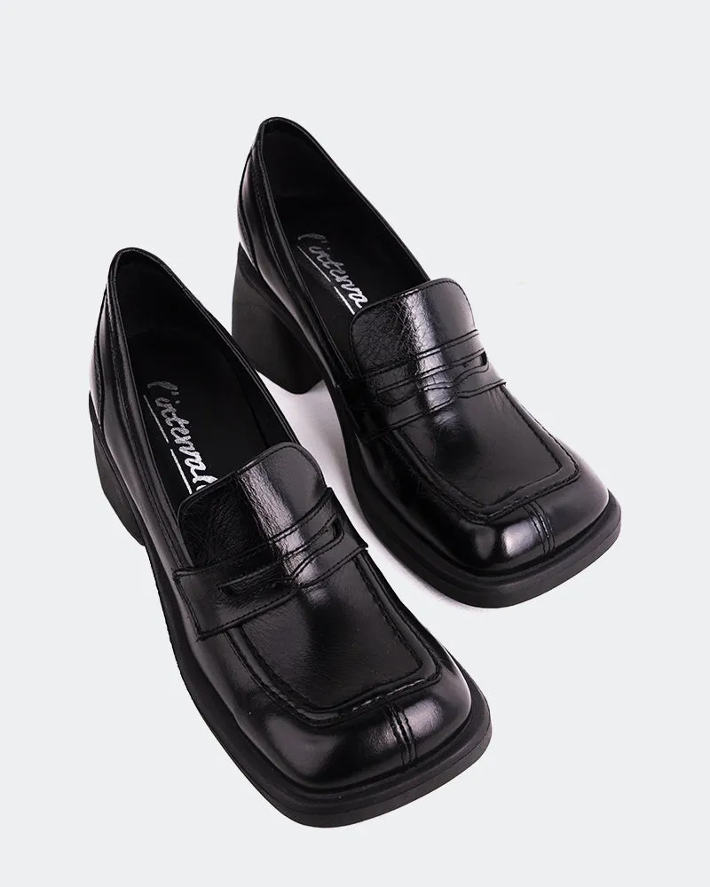 Loafers Temu Station Black Leather