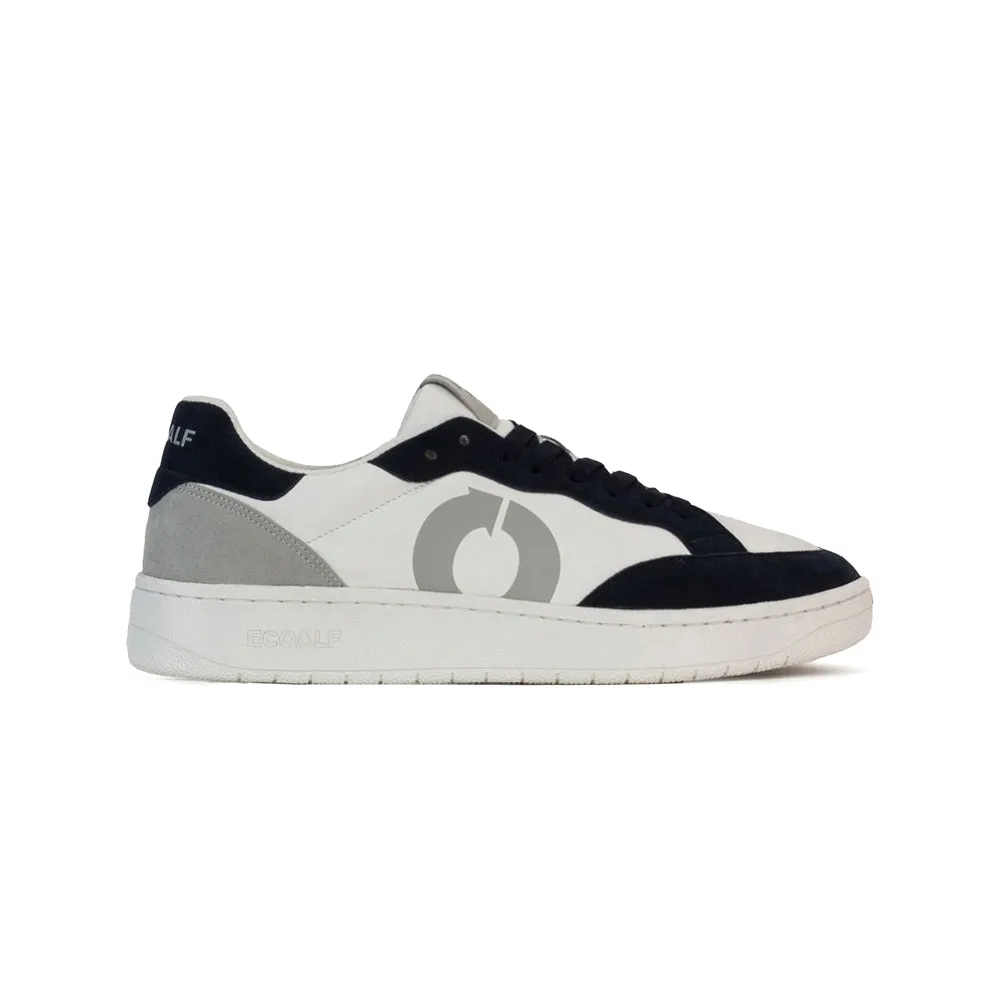 ECOALF OFF WHITE/NAVY DEIA VEGAN LEATHER TRAINERS FOR MEN Fall Sneakers