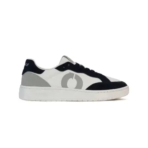 ECOALF OFF WHITE/NAVY DEIA VEGAN LEATHER TRAINERS FOR MEN Sneakers For Casual Wear