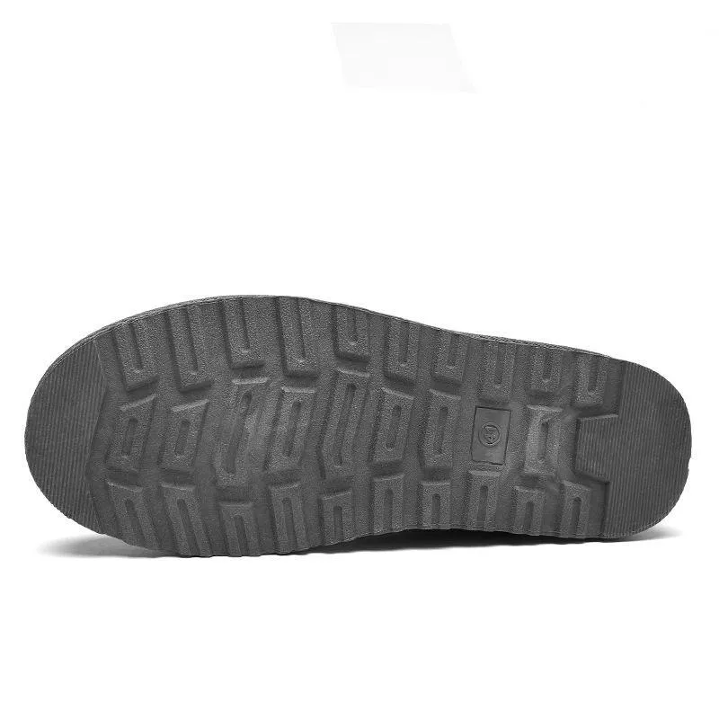 Classic Men's Winter Boots - Ankle Snow Boots Flat Plastic Shoes