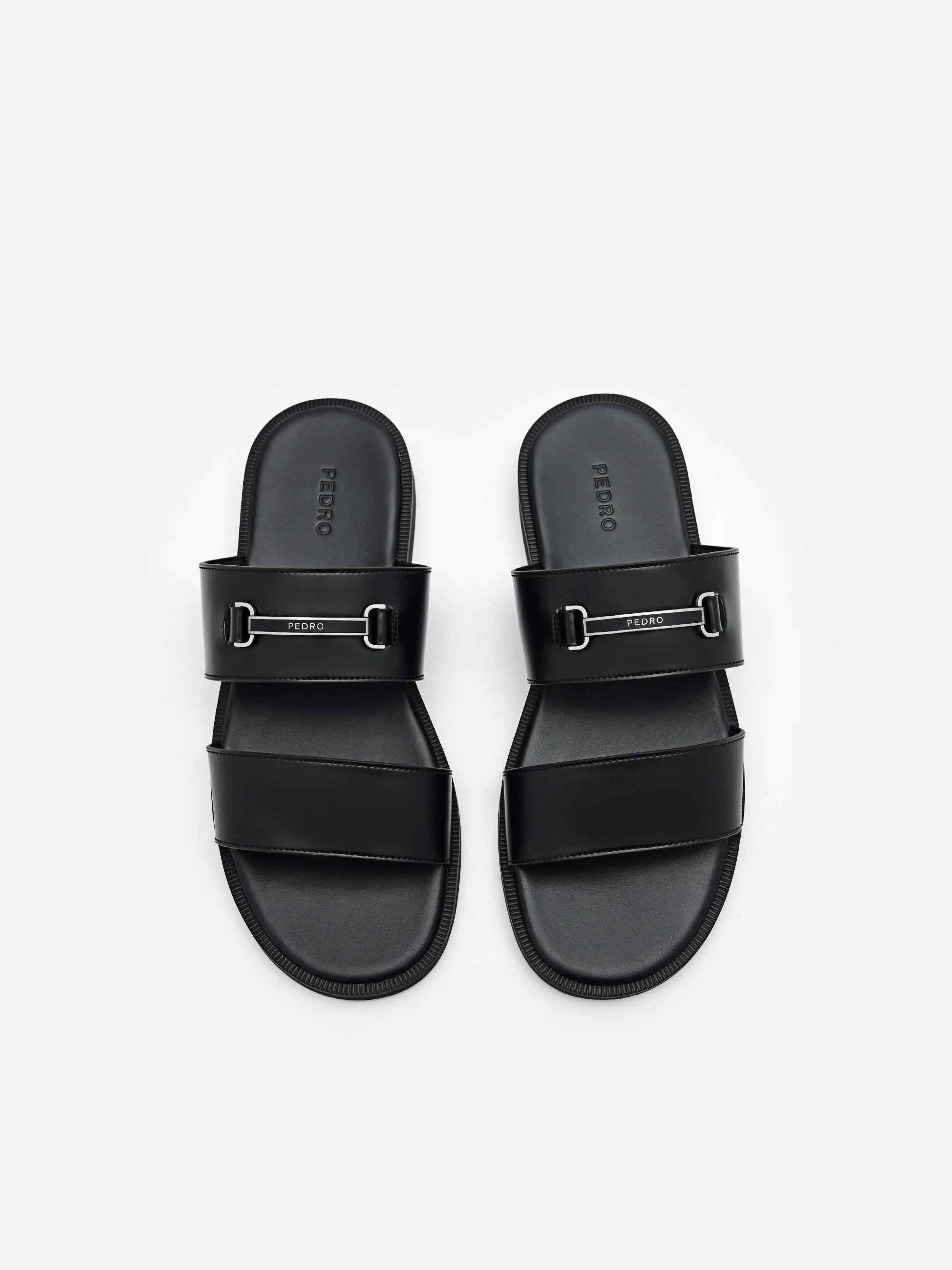 Comfortable Wedge Sandals Steven Horsebit Slide Sandals