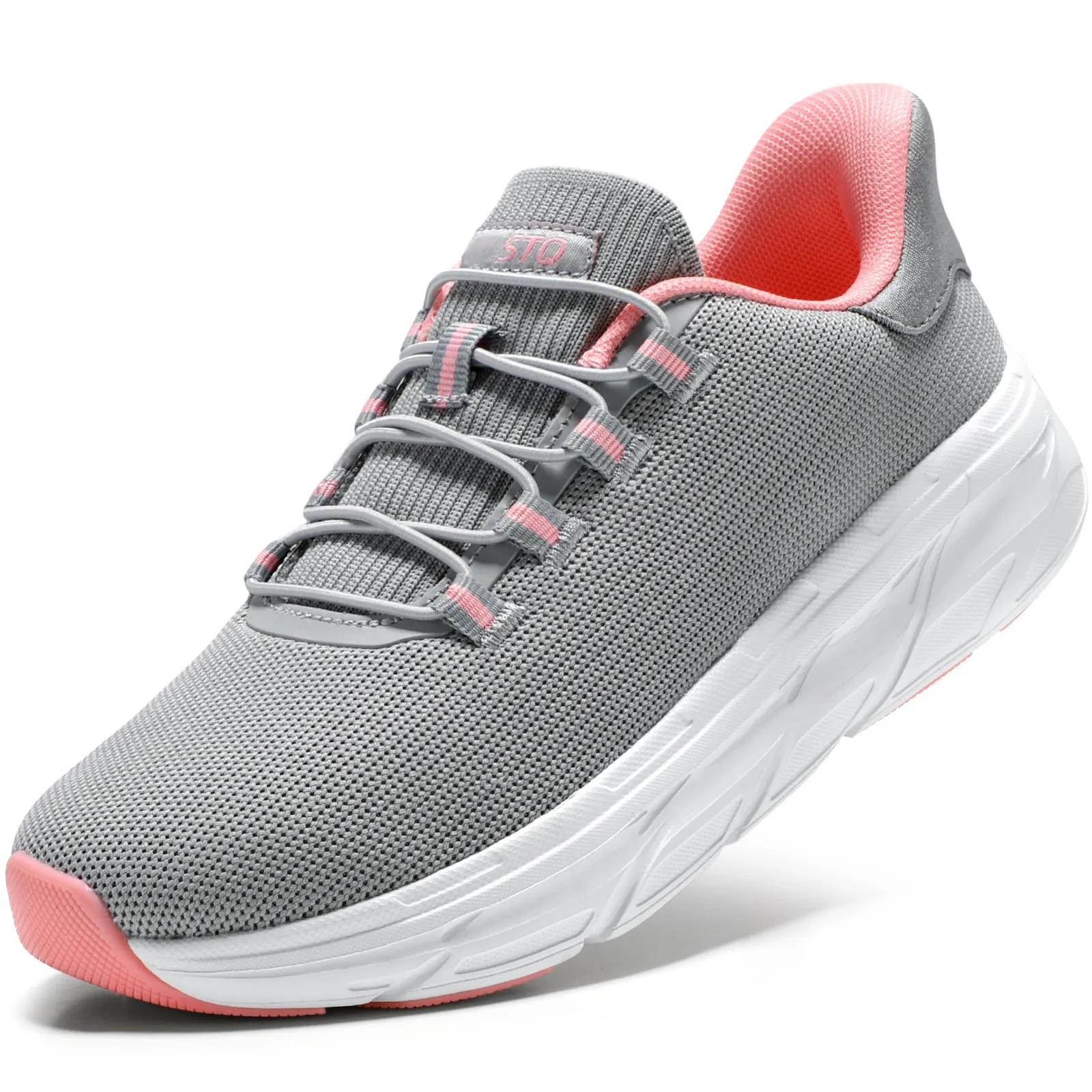 Sneakers With Fingers STQ Women's Slip On Walking Shoes Active Cushion Comfortable Tennis Breathable Non Slip Athletic Gym Workout Cross Training Sneakers