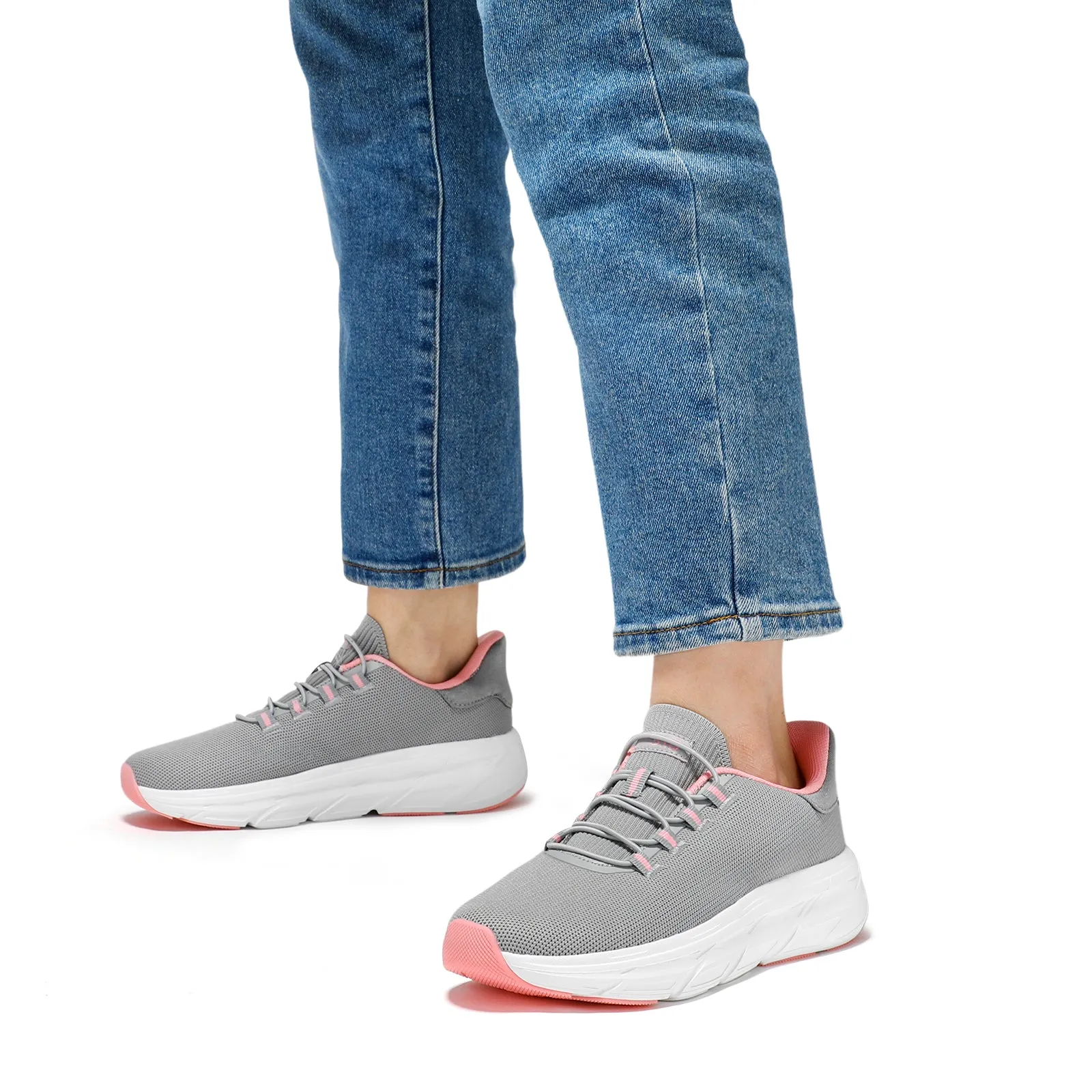 STQ Women's Slip On Walking Shoes Active Cushion Comfortable Tennis Breathable Non Slip Athletic Gym Workout Cross Training Sneakers Best Stability Sneakers