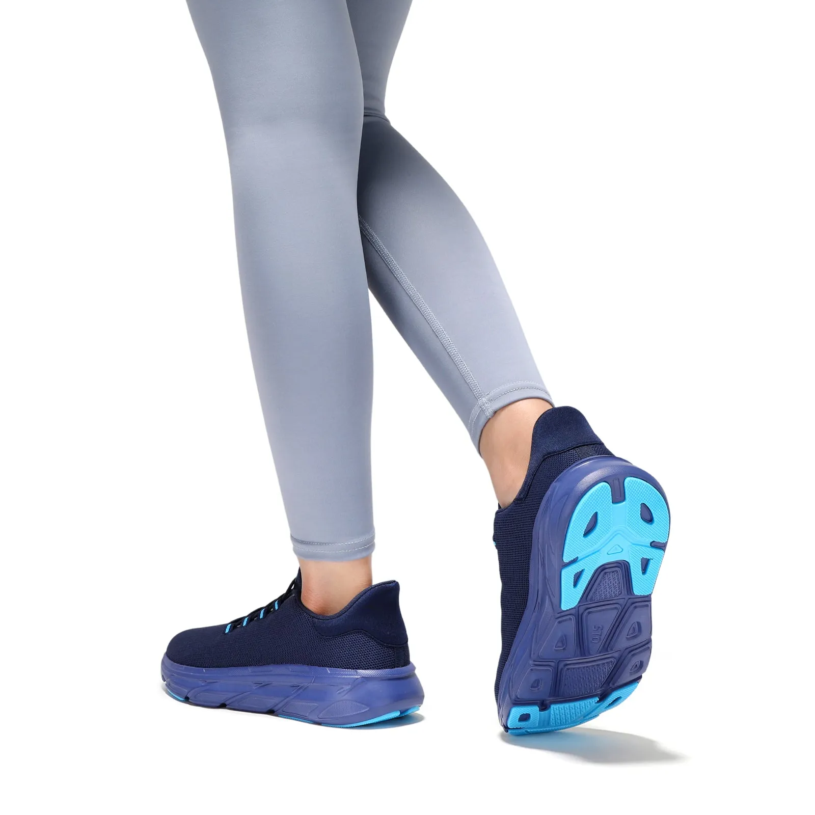 STQ Women's Slip On Walking Shoes Active Cushion Comfortable Tennis Breathable Non Slip Athletic Gym Workout Cross Training Sneakers Size 6.5 Sneakers