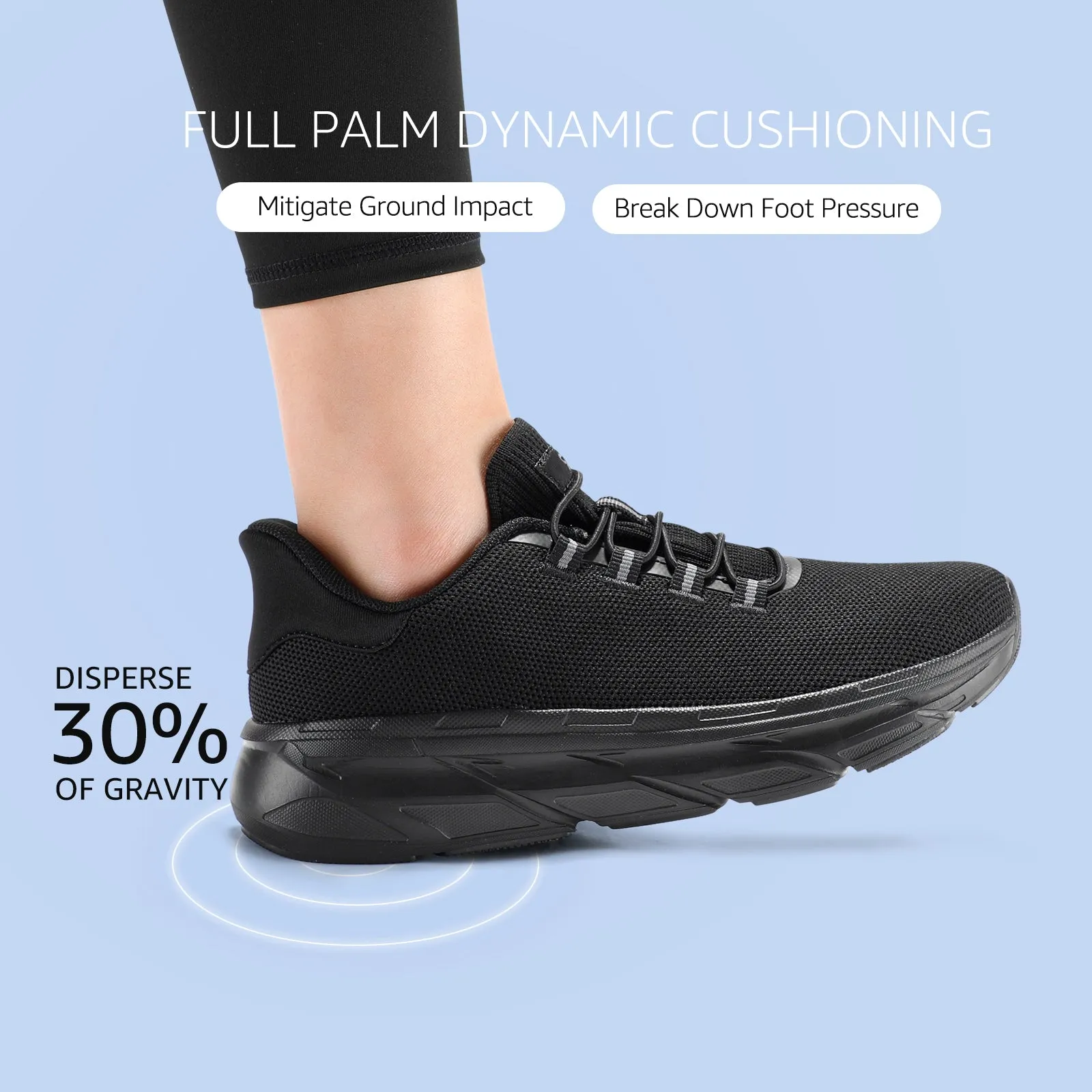 STQ Women's Slip On Walking Shoes Active Cushion Comfortable Tennis Breathable Non Slip Athletic Gym Workout Cross Training Sneakers 21. NULL