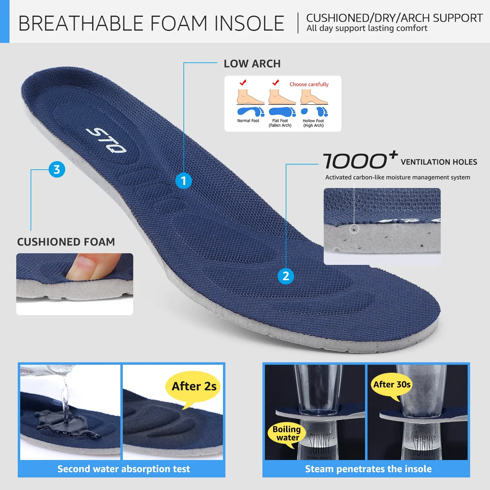 STQ Women's Slip On Walking Shoes Active Cushion Comfortable Tennis Breathable Non Slip Athletic Gym Workout Cross Training Sneakers Cute Slip On Sneakers