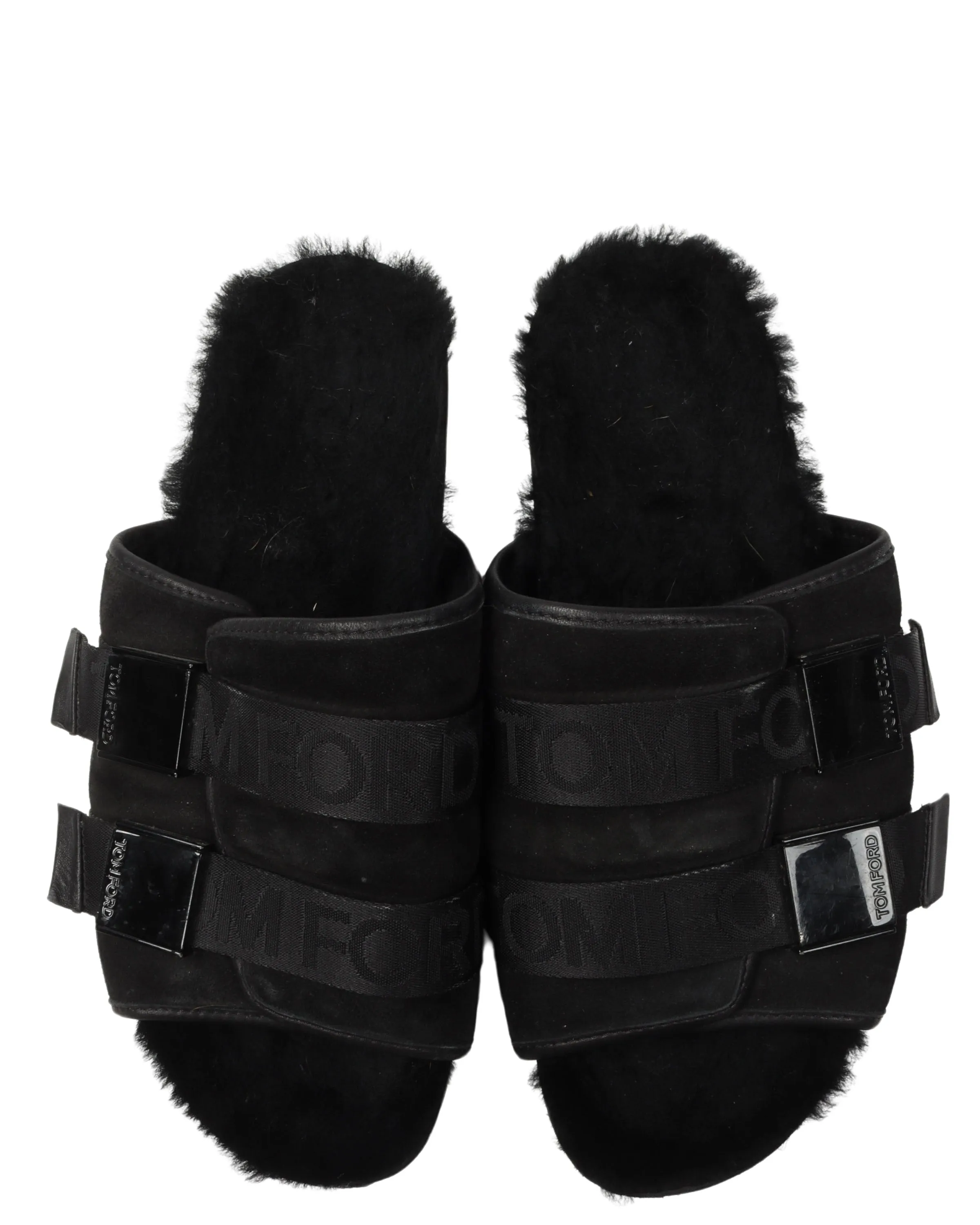 Strapped Sandals with Fur Footbed Sandals Christmas 2024
