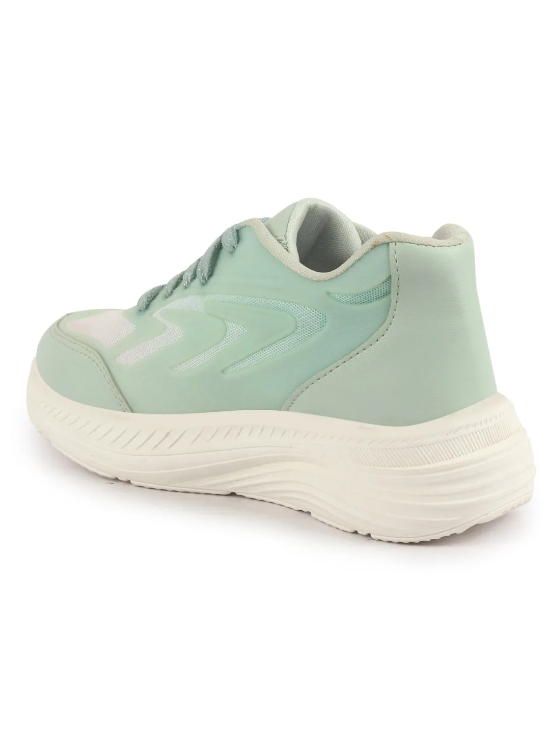 Rick Owen Sneakers Women Glittery Shiny Chunky Casual Sneakers Lightweight and Comfortable Lace-Up Shoes Memory Cushioned Footbed Insole