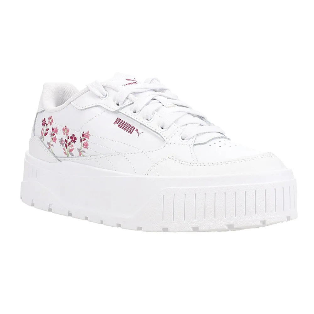 Puma Triple Jump Shoes Karmen II Idol Novelty Embroidered Floral Lace Up Sneakers