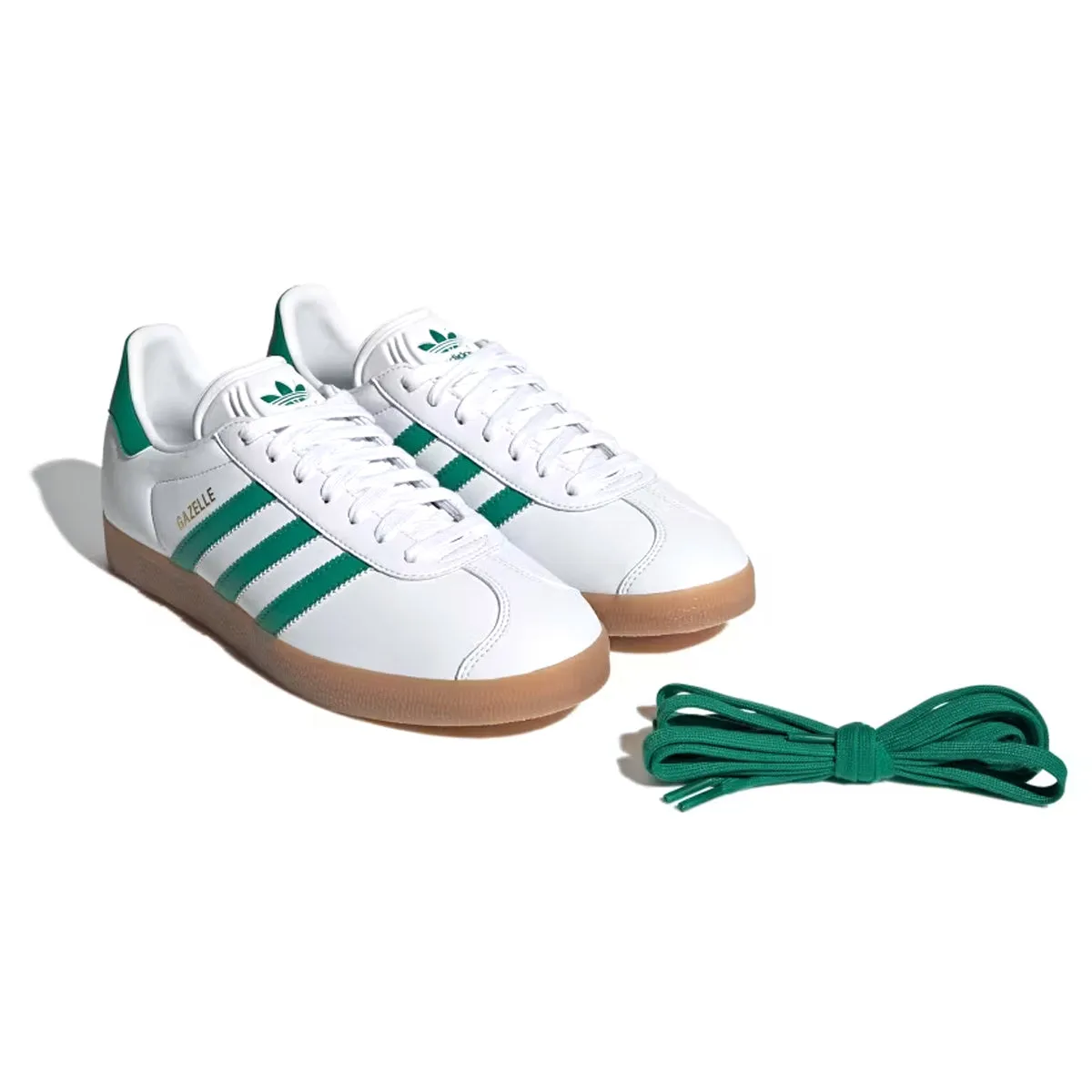 Gazelle 'Cloud White Bold Green' Adidas Track Shoes